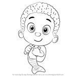 How to Draw Goby from Bubble Guppies
