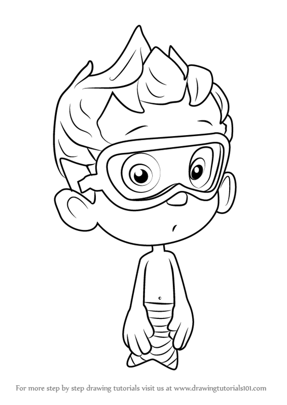 Learn How To Draw Nonny From Bubble Guppies Bubble Guppies Step By 