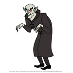 How to Draw Count Orlock from Bunnicula