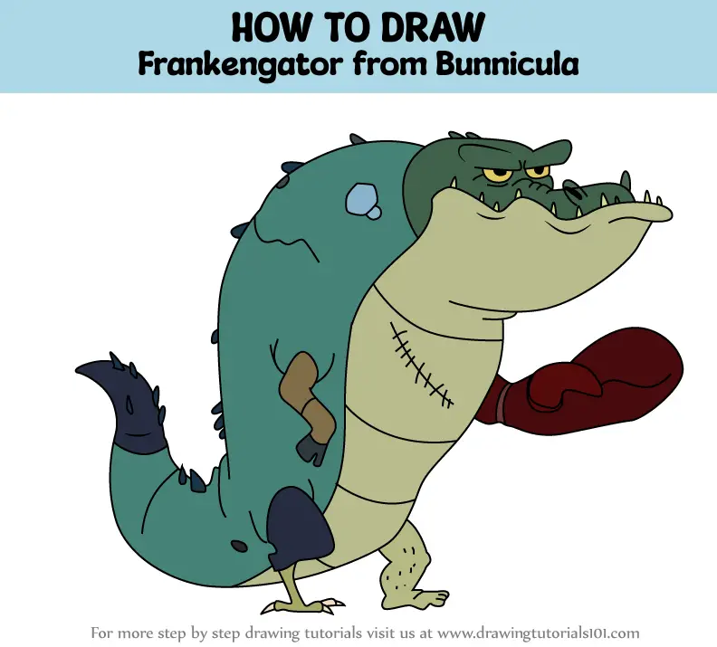 How to Draw Frankengator from Bunnicula (Bunnicula) Step by Step ...