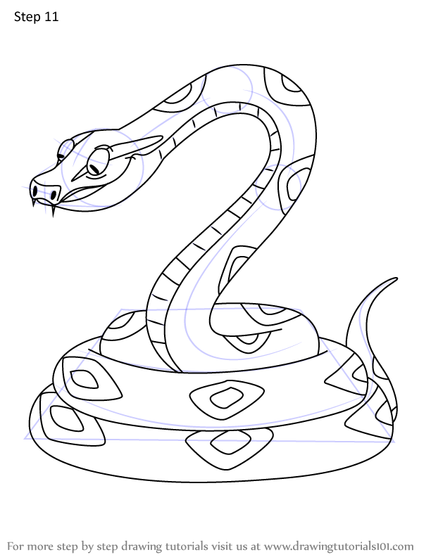 How to Draw Giant Snake from Bunnicula (Bunnicula) Step by Step ...