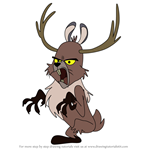 How to Draw Jackalope from Bunnicula