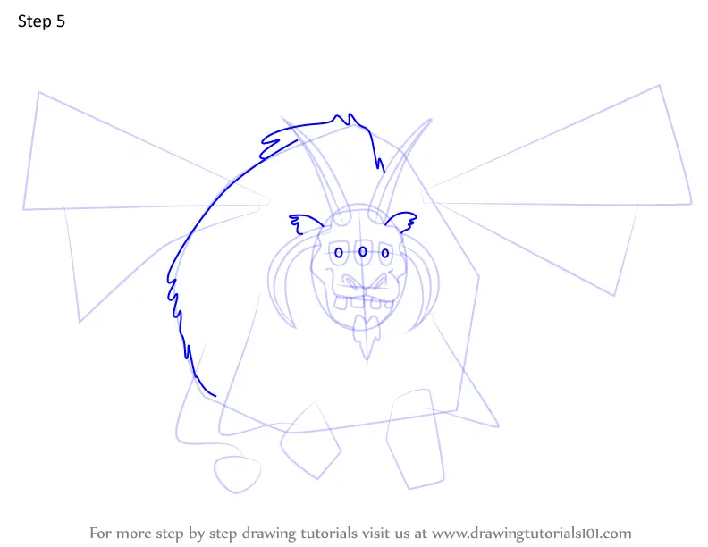 How to Draw Phantom Poltergoat from Bunnicula (Bunnicula) Step by Step ...