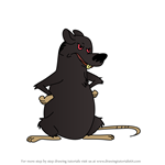 How to Draw Rat from Bunnicula