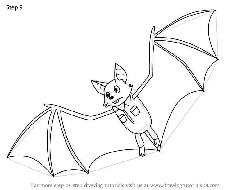 How to Draw Vampire Bat from Bunnicula (Bunnicula) Step by Step ...