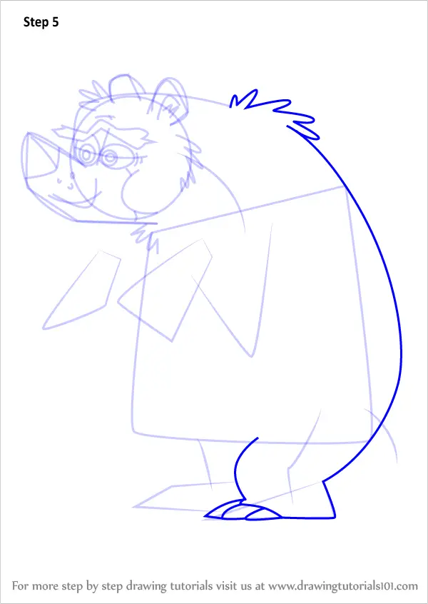 How to Draw Big Mikey from Bunsen Is a Beast (Bunsen Is a Beast) Step ...