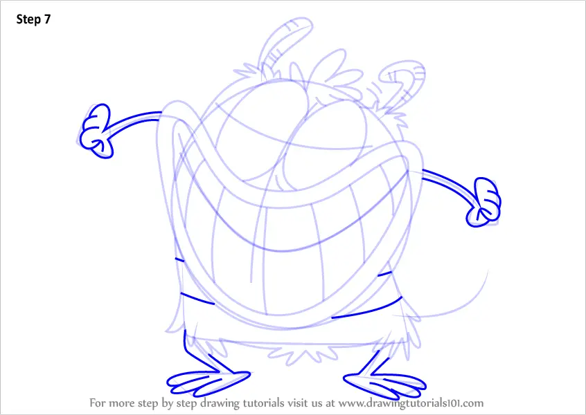 How To Draw Bunsen From Bunsen Is A Beast (Bunsen Is A Beast) Step By ...