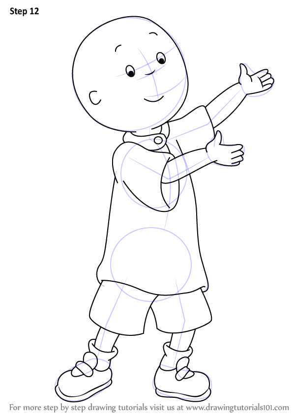 Learn How to Draw Caillou (Caillou) Step by Step : Drawing Tutorials