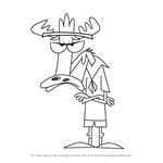 How to Draw Scoutmaster Lumpus from Camp Lazlo