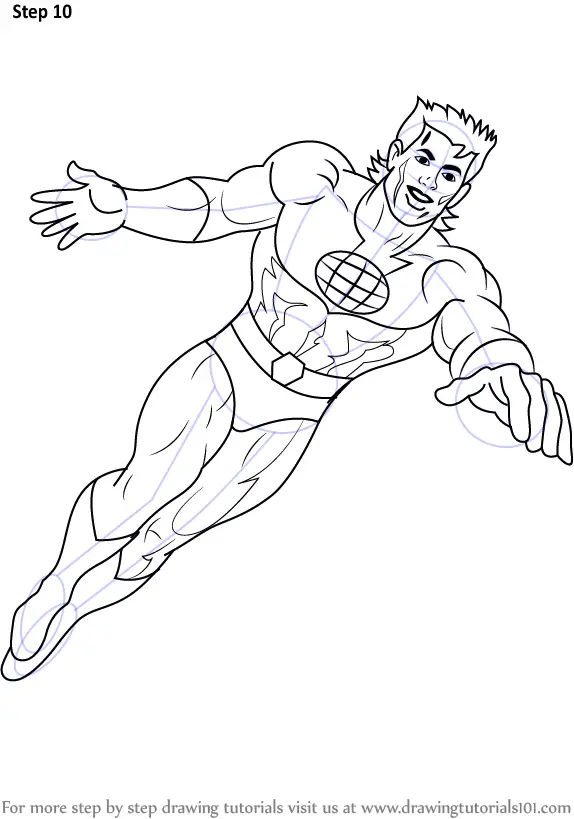 How to Draw Captain Planet (Captain Planet and the Planeteers) Step by ...