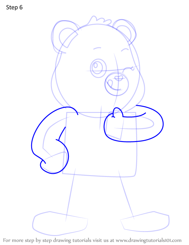 How to Draw Always There Bear from Care Bears (Care Bears) Step by Step ...