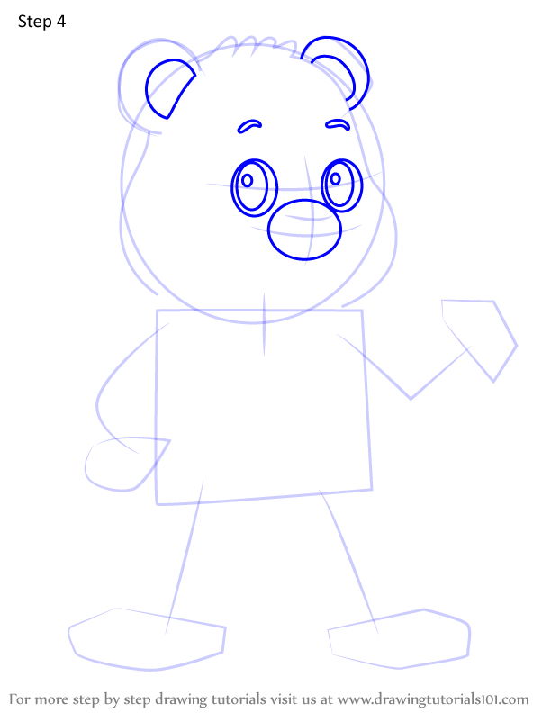 How to Draw America Cares Bear from Care Bears (Care Bears) Step by ...