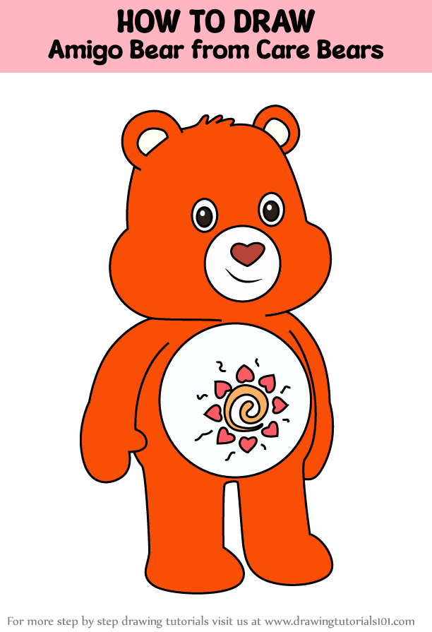 How to Draw Amigo Bear from Care Bears (Care Bears) Step by Step ...