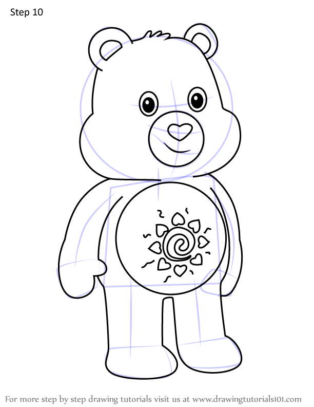 How to Draw Amigo Bear from Care Bears (Care Bears) Step by Step ...