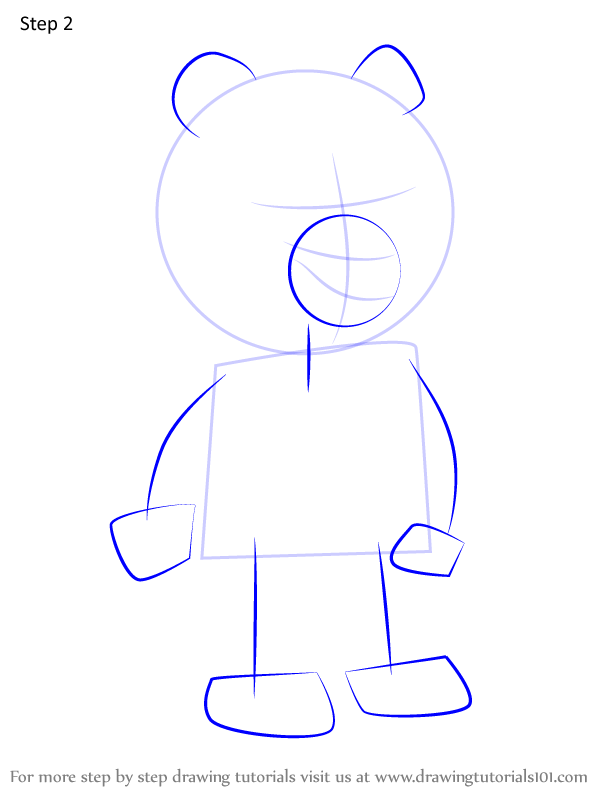 How to Draw Amigo Bear from Care Bears (Care Bears) Step by Step ...