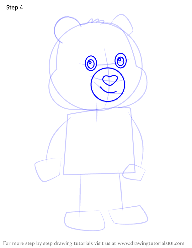 How to Draw Amigo Bear from Care Bears (Care Bears) Step by Step ...