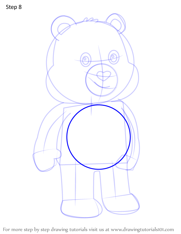 How to Draw Amigo Bear from Care Bears (Care Bears) Step by Step ...