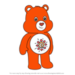 How to Draw Amigo Bear from Care Bears