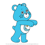 How to Draw Bedtime Bear from Care Bears