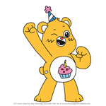How to Draw Birthday Bear from Care Bears