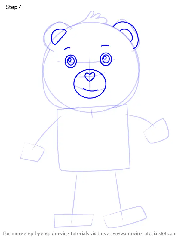 How to Draw Champ Bear from Care Bears (Care Bears) Step by Step ...