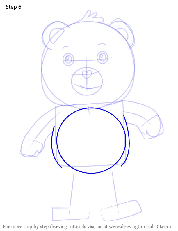 How to Draw Champ Bear from Care Bears (Care Bears) Step by Step ...