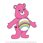 How to Draw Cheer Bear from Care Bears