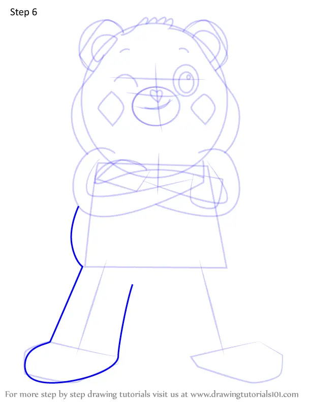 How to Draw Do-Your-Best Bear from Care Bears (Care Bears) Step by Step ...