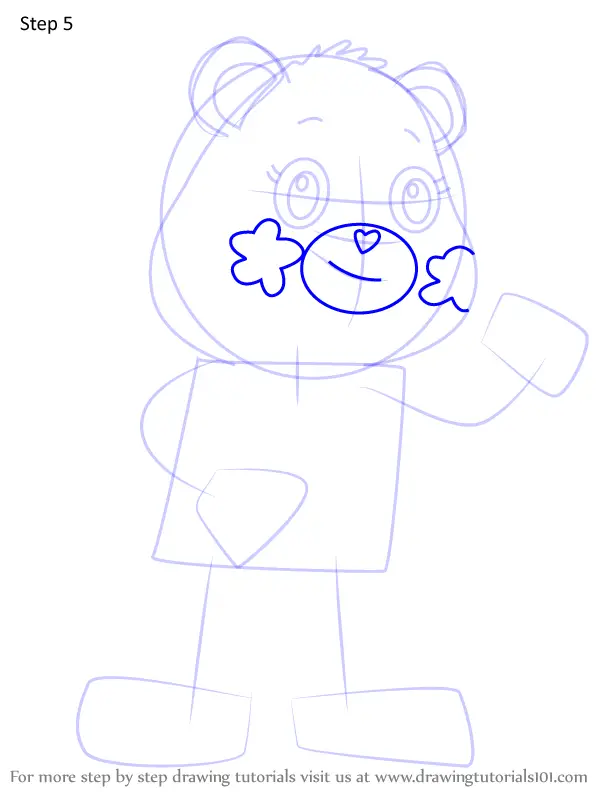 How to Draw Harmony Bear from Care Bears (Care Bears) Step by Step ...