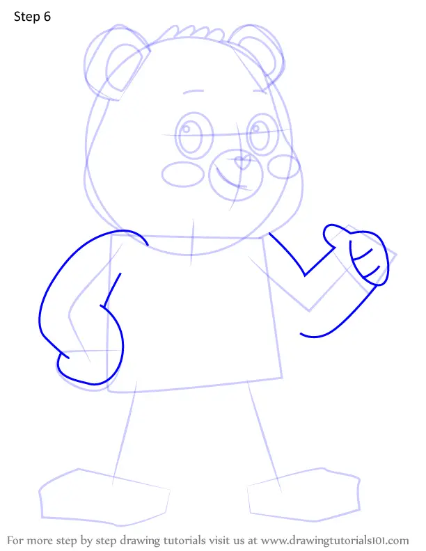 How to Draw Tenderheart Bear from Care Bears (Care Bears) Step by Step ...