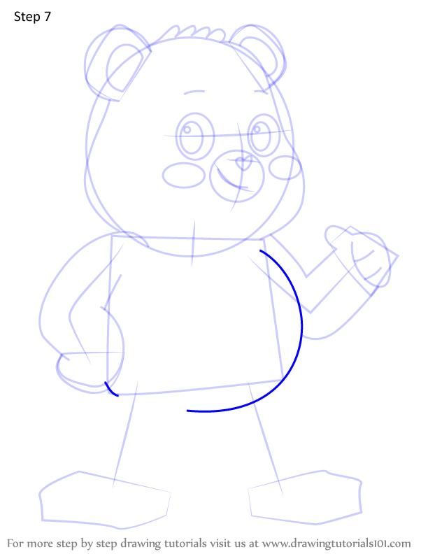 How to Draw Tenderheart Bear from Care Bears (Care Bears) Step by Step ...