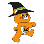 How to Draw Trick-or-Sweet Bear from Care Bears