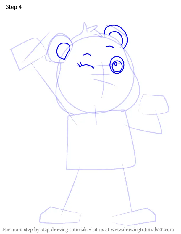 How to Draw Work of Heart Bear from Care Bears (Care Bears) Step by ...