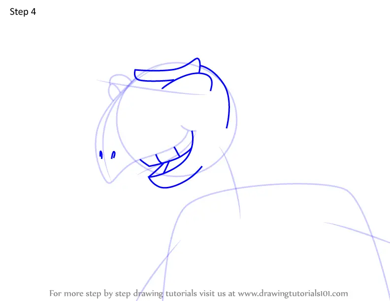 How to Draw King Mumbo Jumbo from ChalkZone (ChalkZone) Step by Step ...