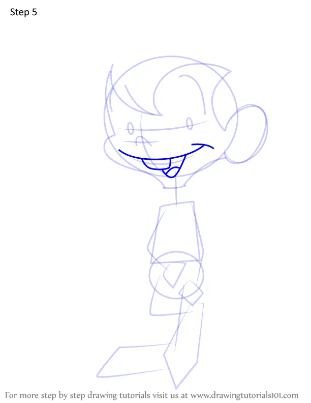 How To Draw Rudy Tabootie From Chalkzone (chalkzone) Step By Step 