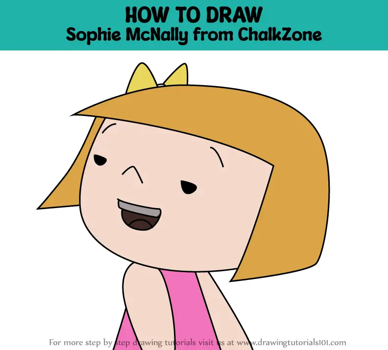 How To Draw Sophie Mcnally From Chalkzone Chalkzone Step By Step