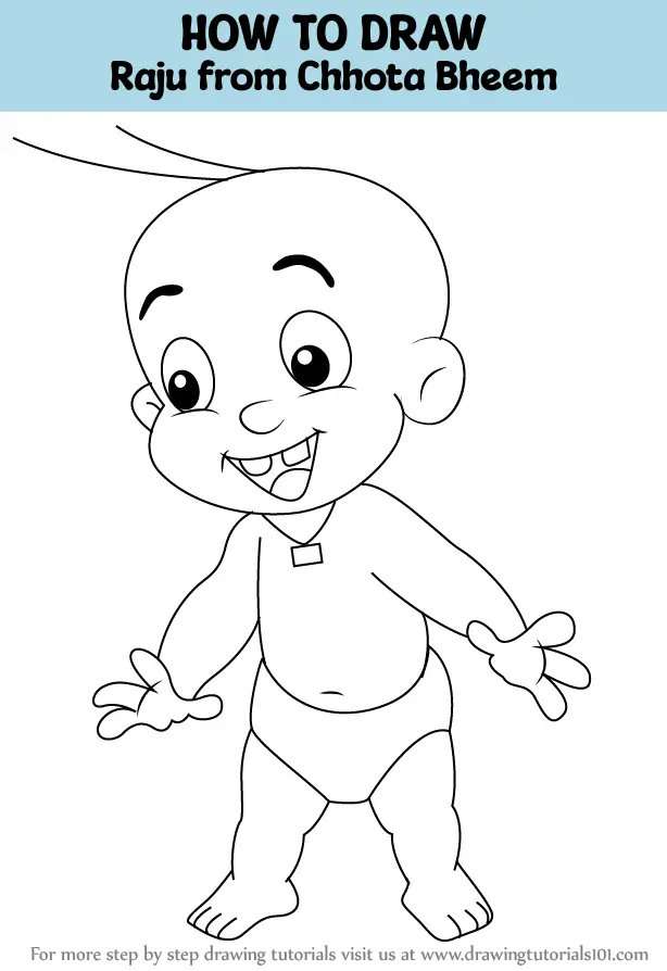 How to draw Mighty Little Bheem for kids | How to draw Mighty Little Bheem  for kids Chhota Bheem Drawing Tutorials How To Draw Mighty Raju | How TO  Draw Chota Bheem
