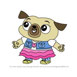 How to Draw Chip Pug from Chip and Potato