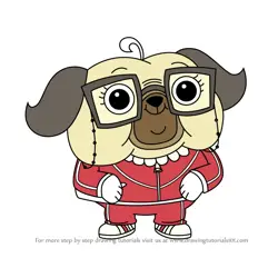 How to Draw Grandma Pug from Chip and Potato