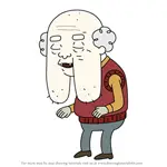 How to Draw Grandpa Golightly from Clarence
