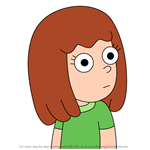 How to Draw Green-Shirted Girl from Clarence