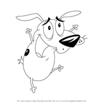 How to Draw Courage from Courage the Cowardly Dog