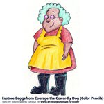 How to Draw Muriel Bagge from Courage the Cowardly Dog