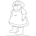 How to Draw Muriel Bagge from Courage the Cowardly Dog