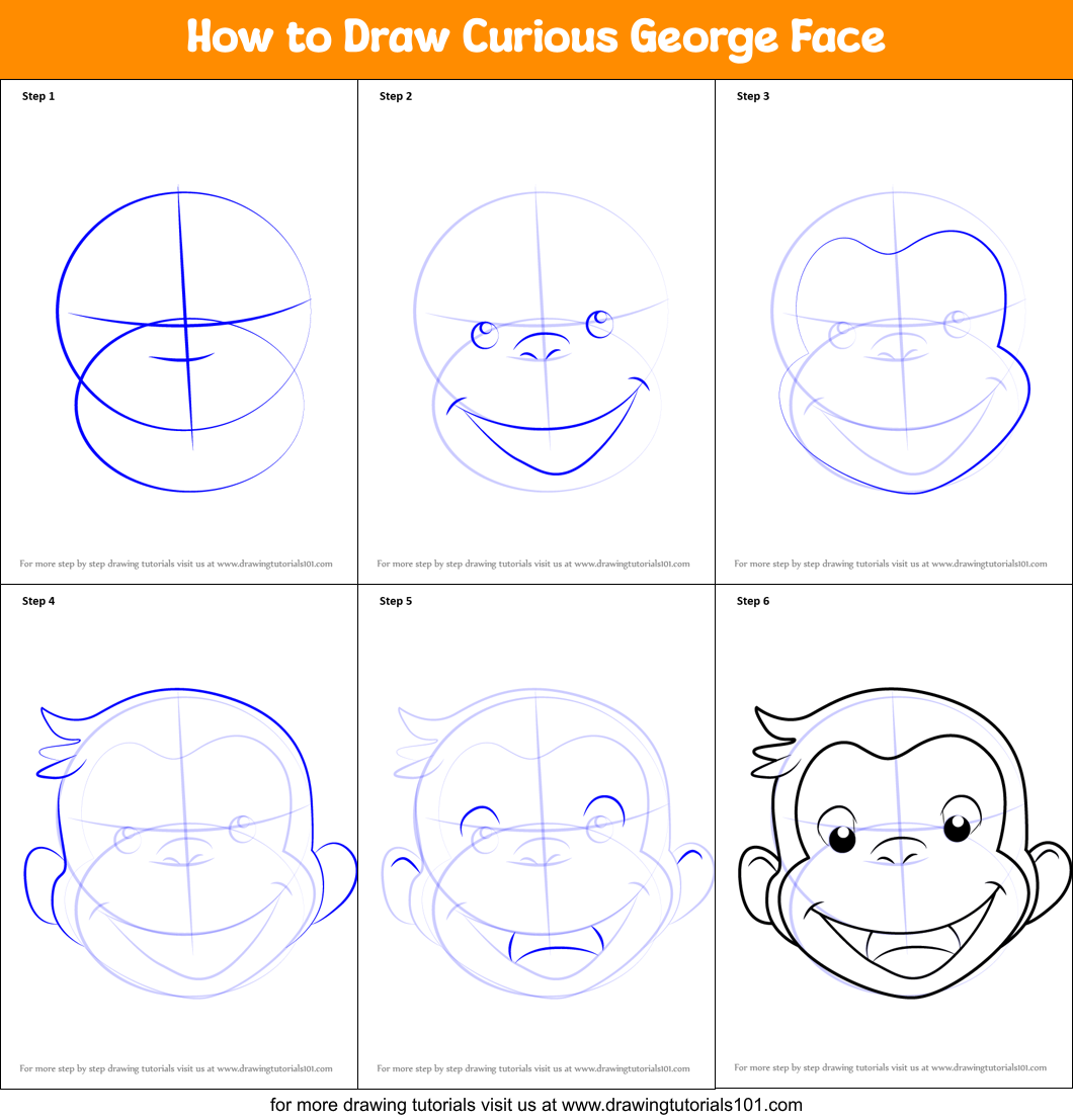how to draw curious face babylineartillustrations