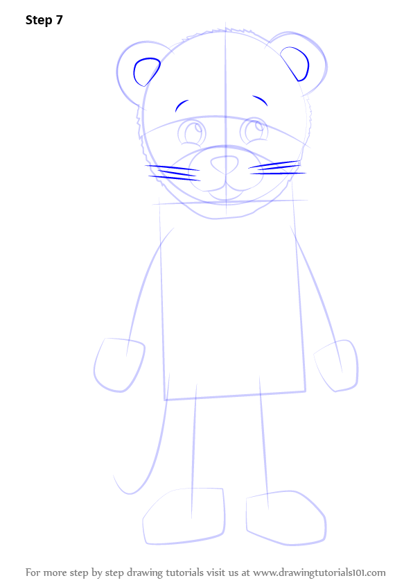 How to Draw Daniel Striped Tiger from Daniel Tiger's Neighborhood