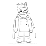 How to Draw King Friday XIII from Daniel Tiger's Neighborhood