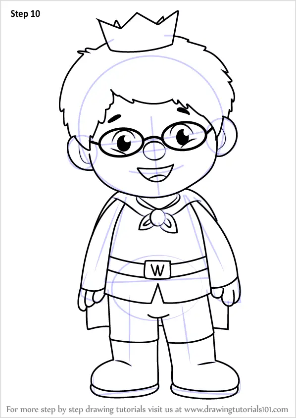 How to Draw Prince Wednesday from Daniel Tiger's Neighborhood (Daniel ...