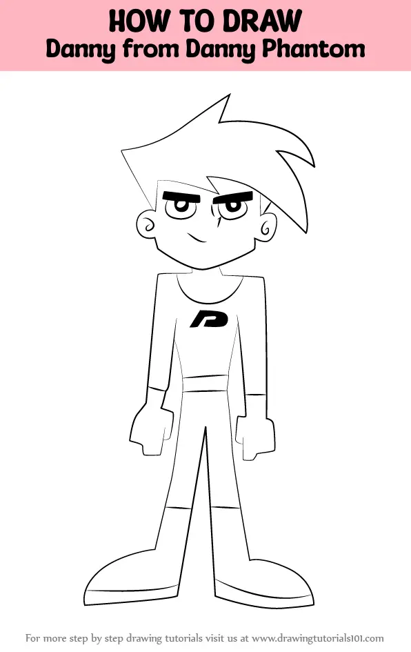 How to Draw Danny from Danny Phantom (Danny Phantom) Step by Step ...