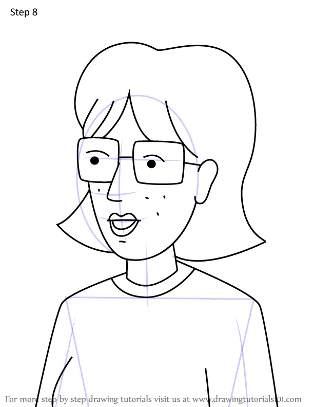 How to Draw Amelia from Daria (Daria) Step by Step ...